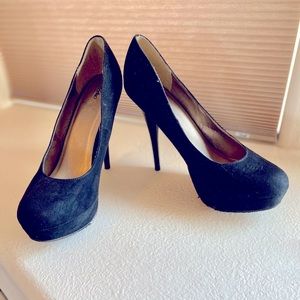 Black platform heels